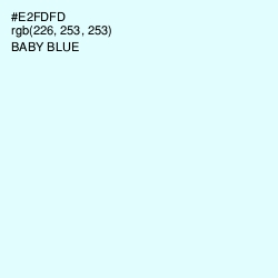 #E2FDFD - Baby Blue Color Image